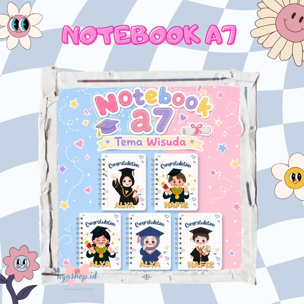 NOTEBOOK A7/ NOTEBOOK CUSTOM/NOTEBOOK TEMA HARI GURU