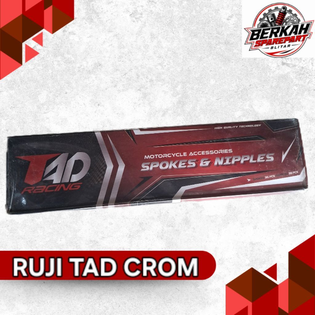 RUJI CROM TAD RACING JARI JARI CHROME ALL UKURAN 154 .159 .164 .172 .184 .196