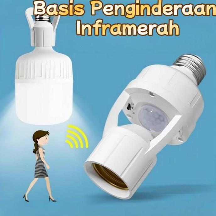 Fitting Lampu Bohlam Fitting Lampu Bohlam Sensor Gerak Otomatis Bohlam Sensor/ Bohlam Sensor Sensor 