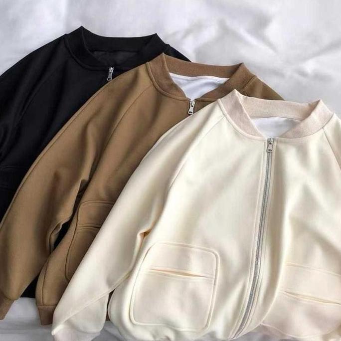 LEVY ZIPPER JAKET WANITA - JAKET WANITA OVERSIZE PSD