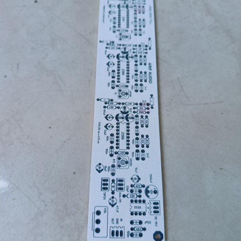 PCB efek cess tull 3x IC pt2399 untuk mixer rakitan