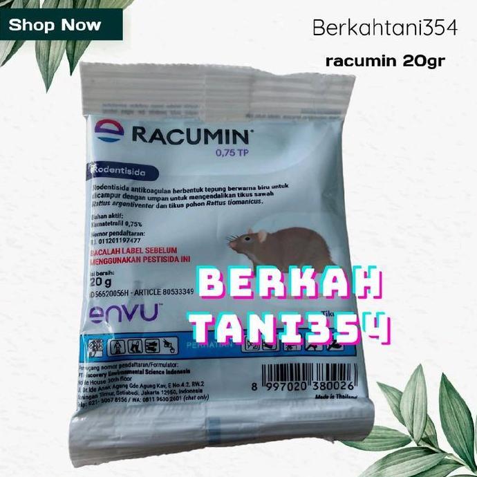 rodentisida racumin 20gr racumin obat tikus (TERBAIK) (TERBARU) (TERMURAH)