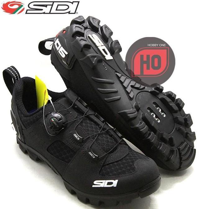 SIDI MTB TURBO BLACK - Sepatu Cleat MTB