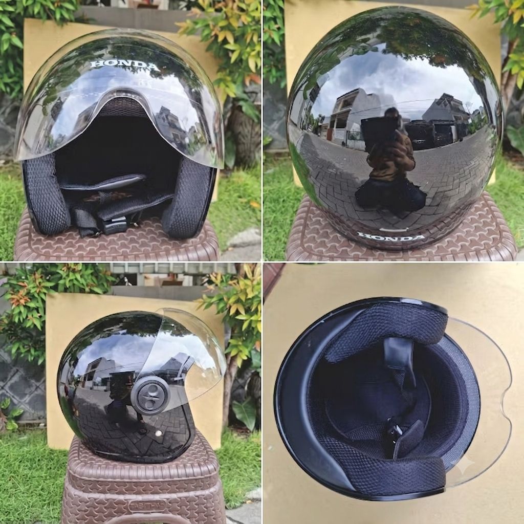 Helm Scoopy Hitam Original AHM Honda Baru