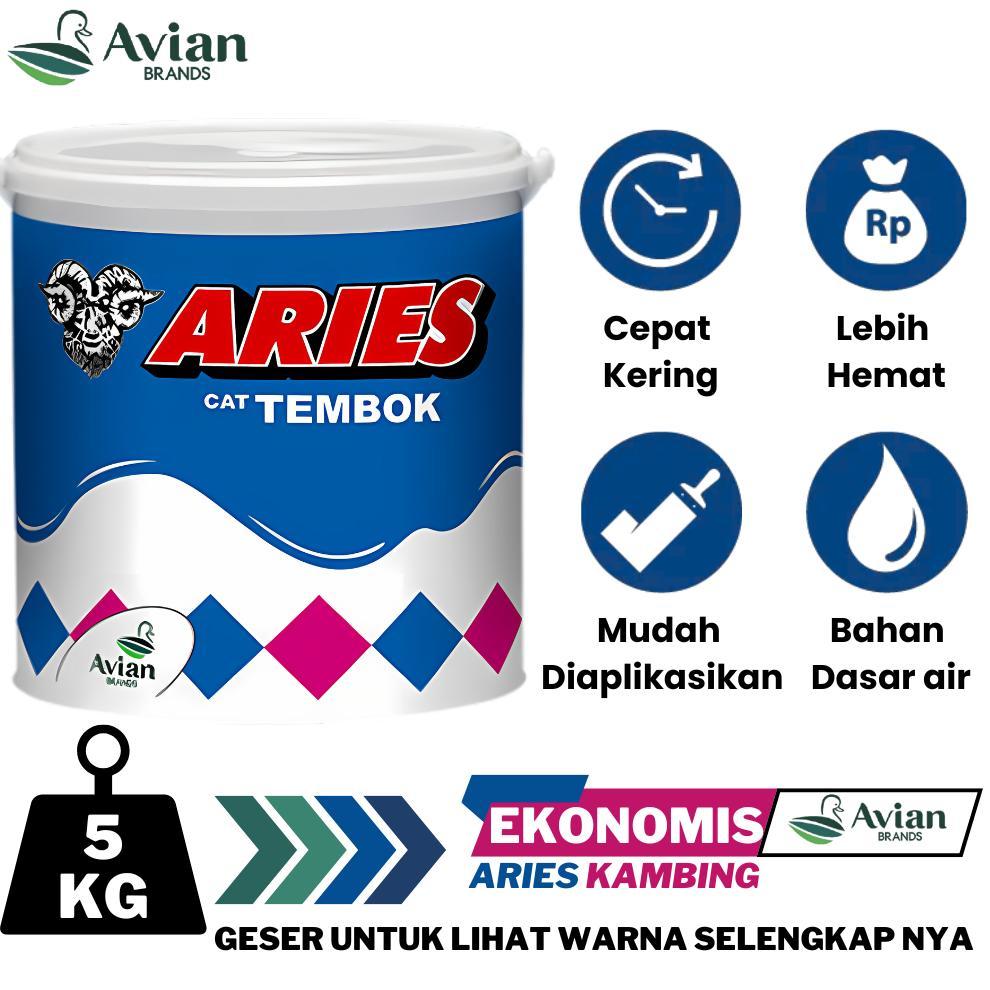AVIAN CAT TEMBOK ARIES KAMBING 5KG AVIAN ARIES 5KG CAT TEMBOK ARIES CAT DINDING EKONOMIS AVIAN 5KG