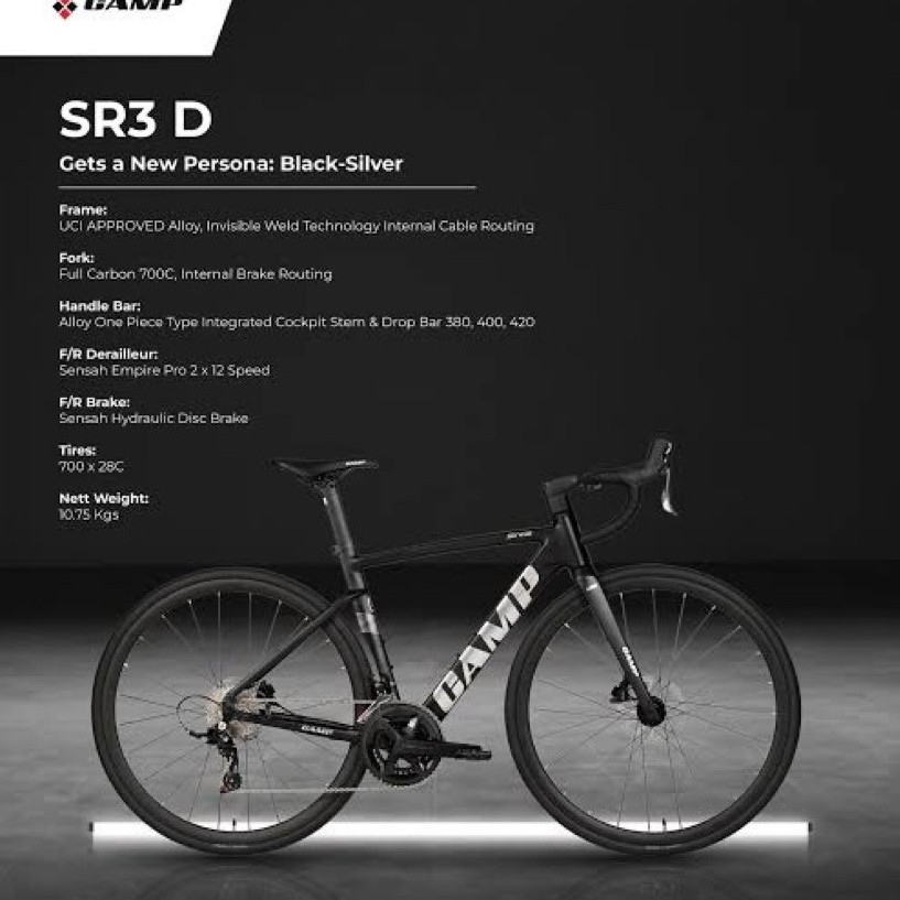 ROAD BIKE CAMP SR3 D SR3D INTERNAL CABLE ROUTING