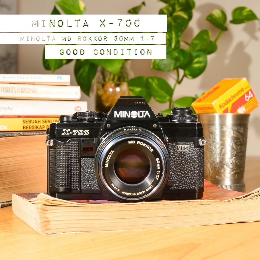 MINOLTA X-700 + Minolta MD Rokkor 50mm 1.7 -Good Condition-