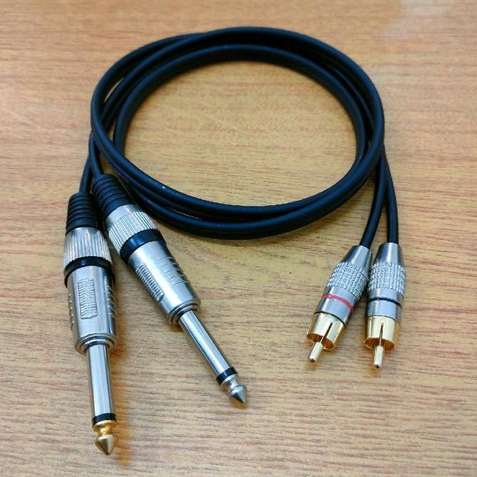 Jhoncolection - Kabel Audio Mixer Jack Akai To Rca / Kabel Audio Jack Rca To Jack Akai