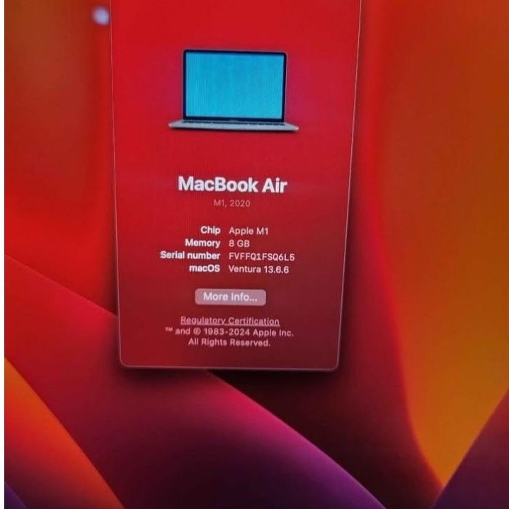 Macbook Air M1 2020 Silver