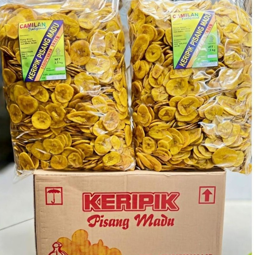 Keripik Pisang Madu karamel 250gr & 500gr