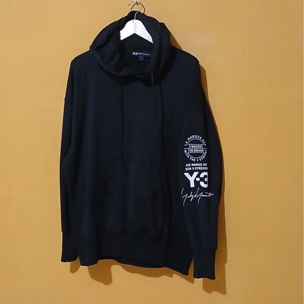 Hoodie Y-3 Yohji Yamamoto x Adidas Stacked logo