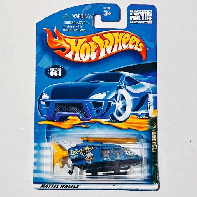 HW HOT WHEELS PROPPER CHOPPER PROPER CHOPER BIRU 2003 HELICOPTER FTS99