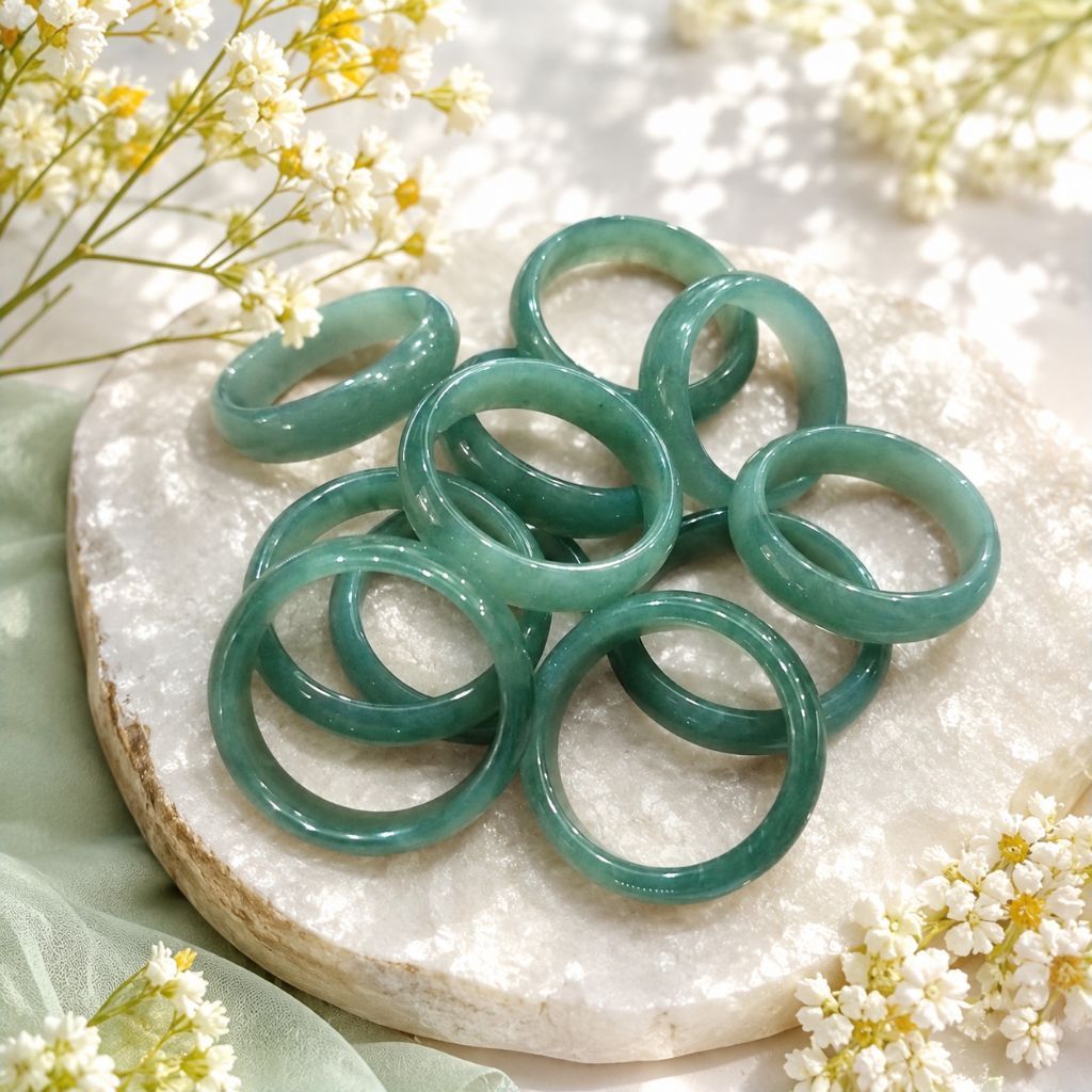 Cincin Batu Giok Birma Natural