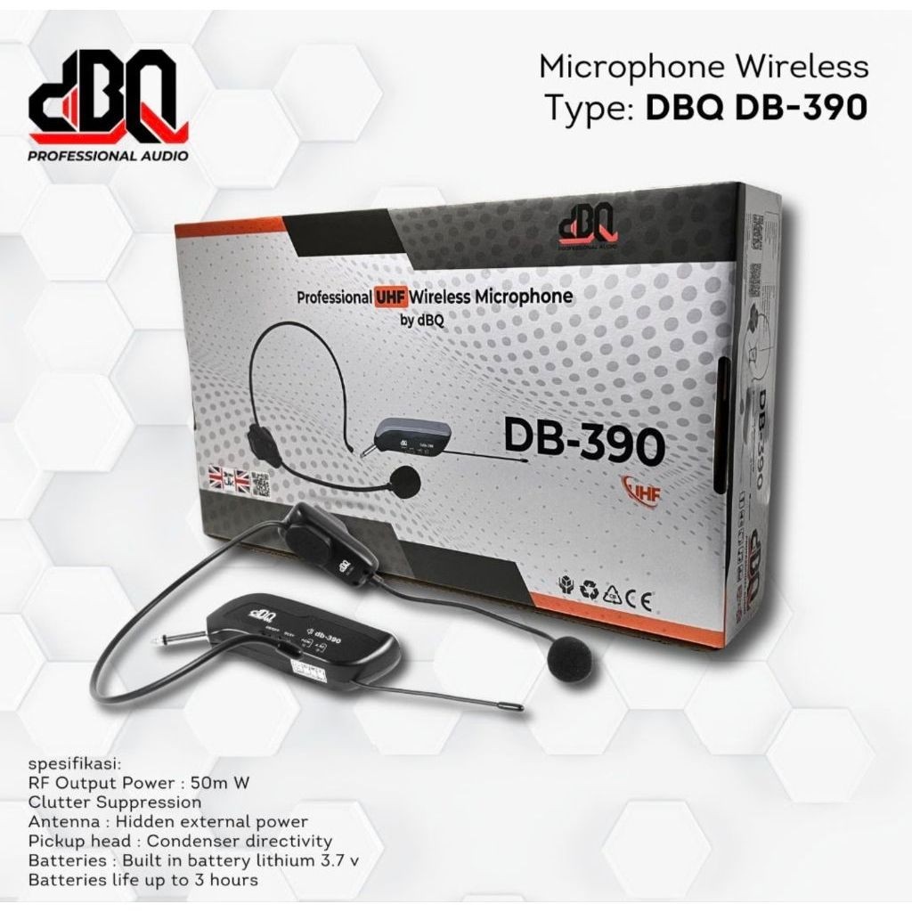 Mic Wireless DBQ DB390 Model Bando Berkualitas