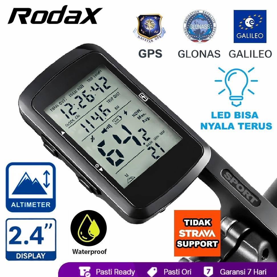 RodaX Trivx GPS Speedometer Altimeter Waterproof USB C Charging Cycling Odometer Rechargeable Barfly