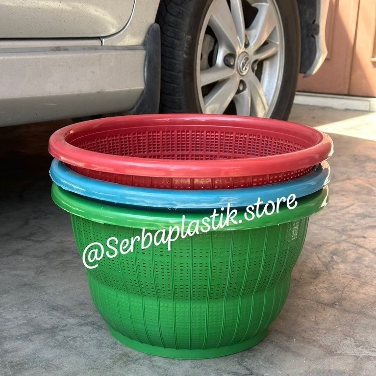 kalo nasi warna plastik / kalo bulat besar / keranjang jumbo bulat / KALO BULAT BESAR / KERANJANG PA