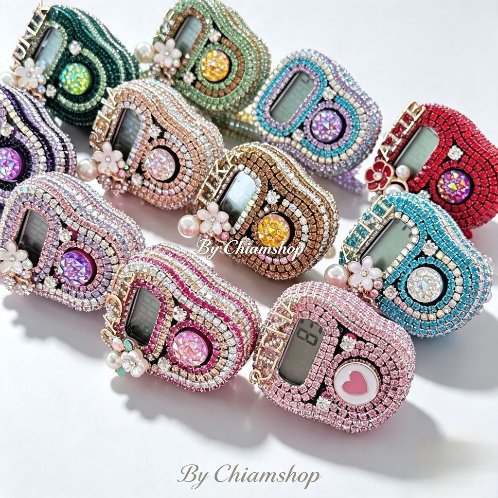 Tasbih Digital Cantik Swarovski Premium Led Alarm