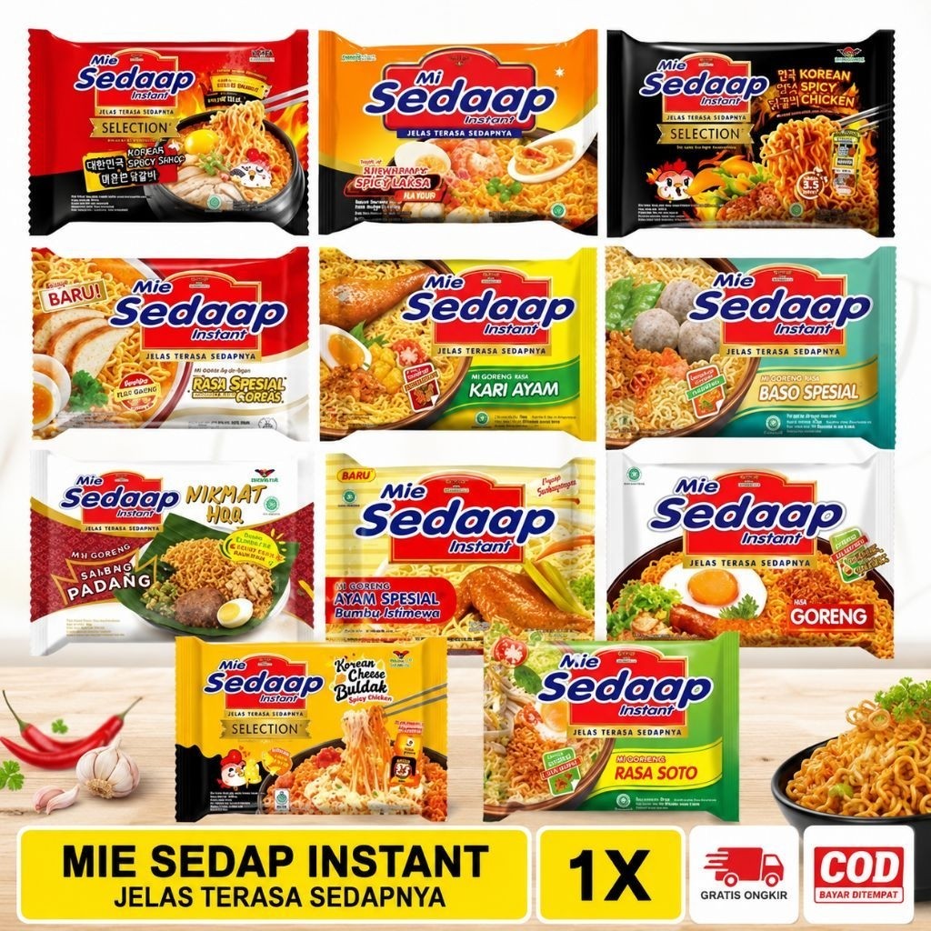 mie sedap 5 pcs | mie instan 5 pcs | mie rebus | sedap rebus
