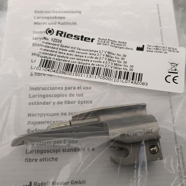 [ BUK4N ] Blade 00 Laringoscope Riester Miller Bayi