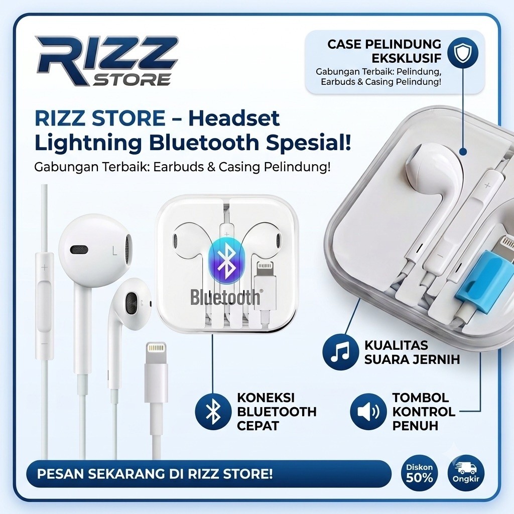 headset 7 8 xr 11 12 13 14 handsfree lightning type c high / connect bluetooth / wireless 13 kompati