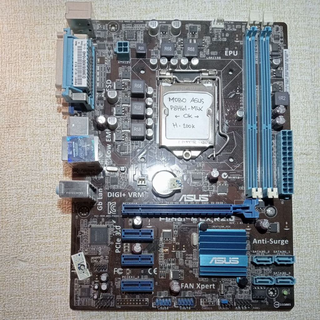 MOTHERBOARD ASUS P8H61-MLX