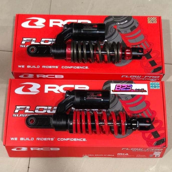 shock rcb flow pro 300mm matic single mio fino scoopy beat karbu double klik kompresi ribon racingbo