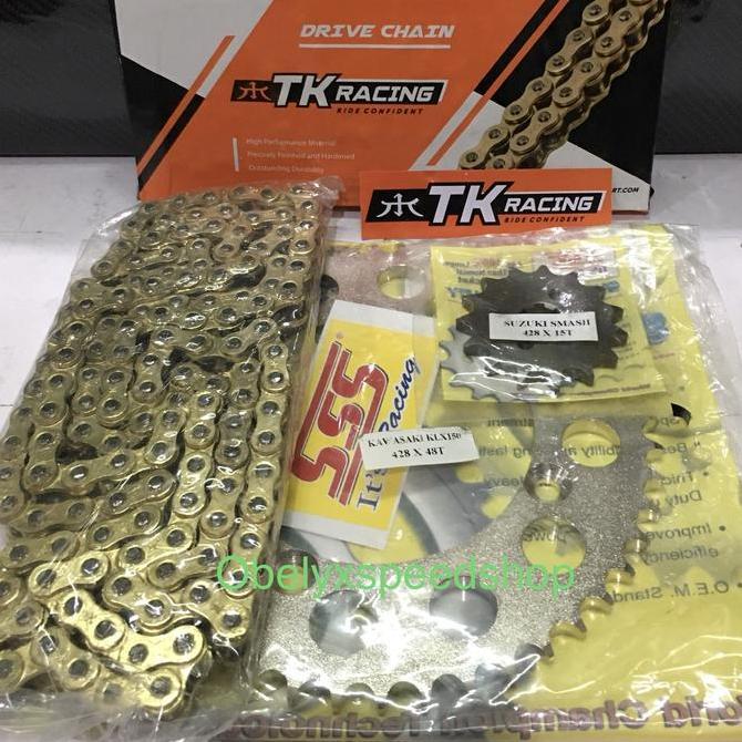 Gearset SSS 428 Rantai TK Racing KLX