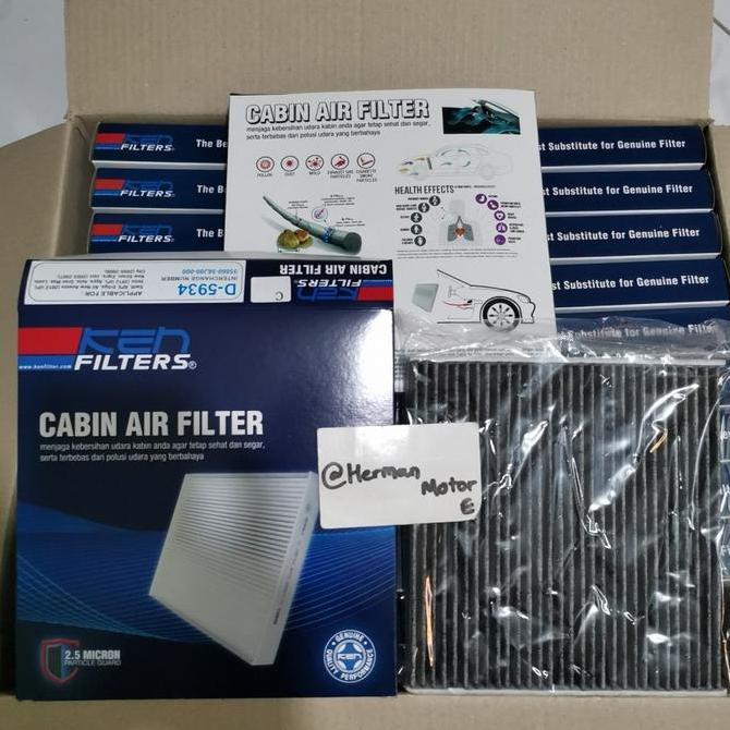 Promo Saringan udara Cabin Filter Ac CARBON KEN D5934 ALL new Ertiga XL7 FRONX Baleno Hatchb - Ertig