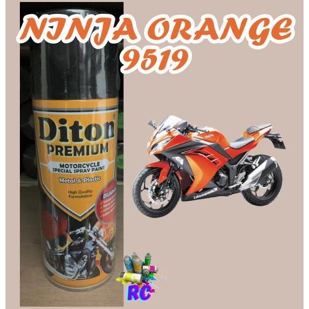 NEW Pilok Pilox Cat Semprot Diton Premium Ninja Orange 9519 Oranye Ninja