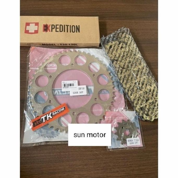 Gear set 520 CRF 150L CRF 230 Gir paket CRF 150L model 520