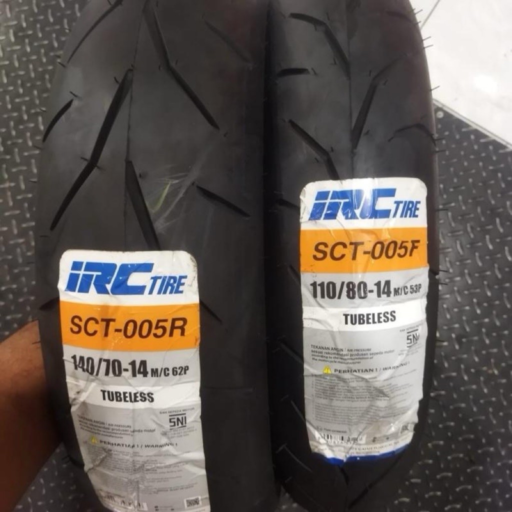 BAN MOTOR IRC UNTUK AEROX 110/80-14, 140/70-14