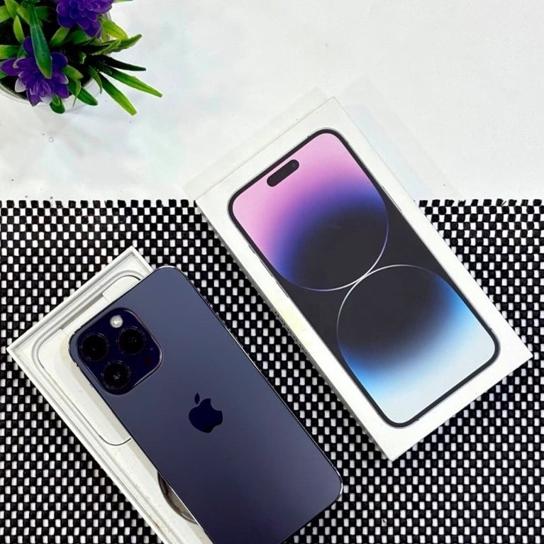 iPhone 14 Pro Max 128GB Ex iBOX - Original - Second - Warna Deep Purple