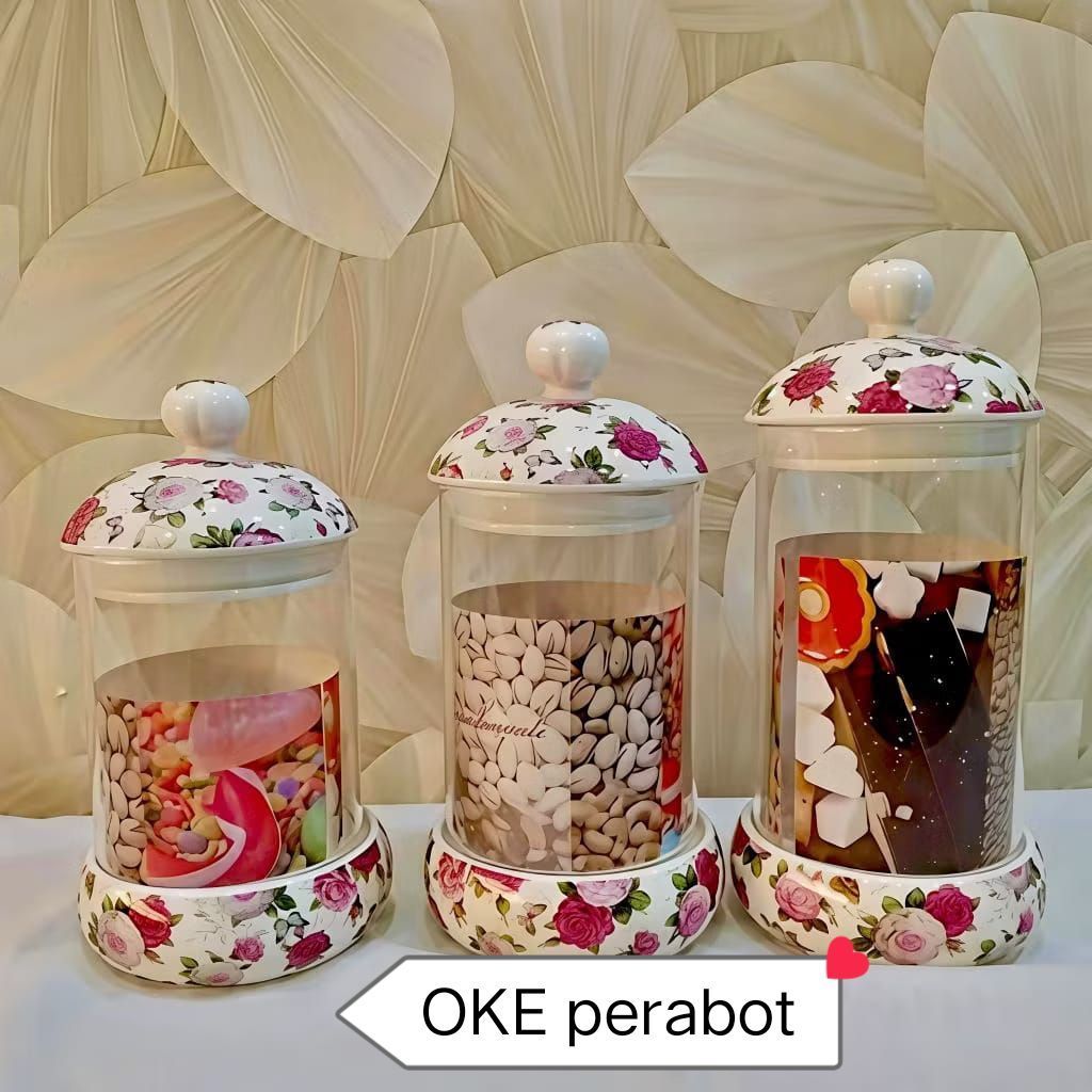 TOPLES KACA SET 3 PCS CAPODIMONTE