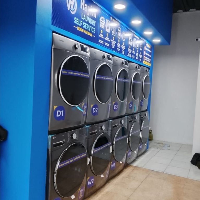Mesin laundry self service
