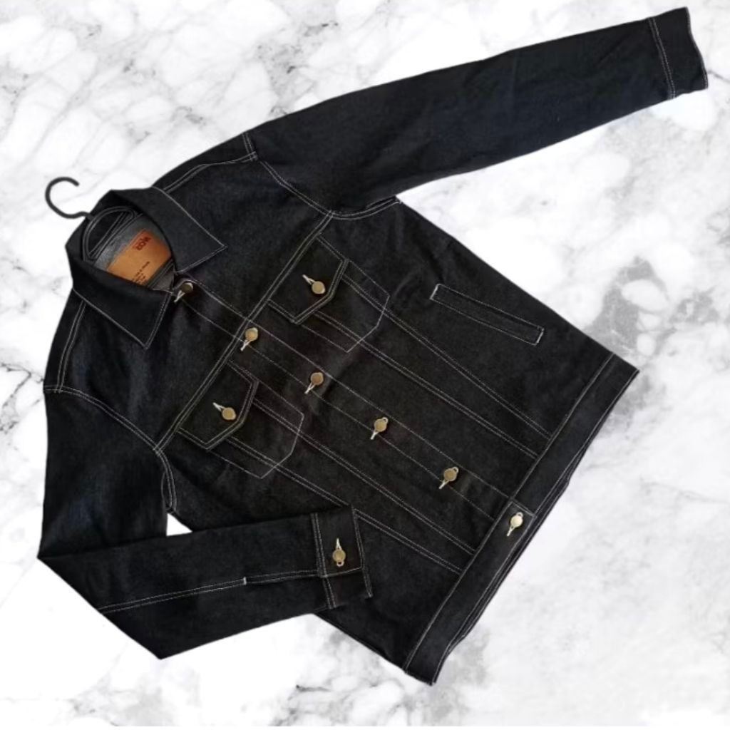 JACKET BLACK 14 oz ( RAW DENIM)