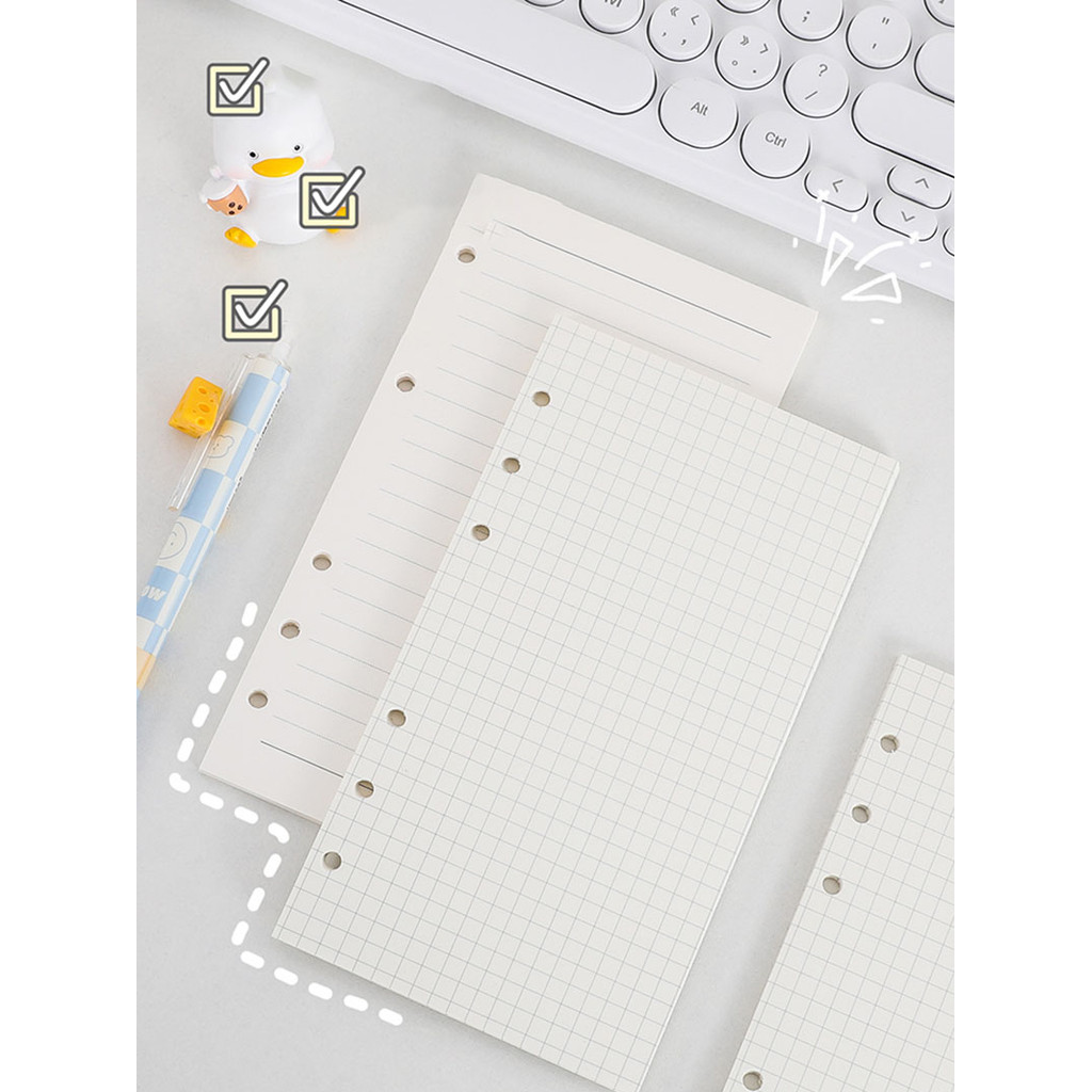 A6/A7 refill notebook ISI BINDER KERTAS NOTEBOOK  A6 A7 6 LUBANG 6 HOLE | REFILL ISI ULANG RING 6 LO
