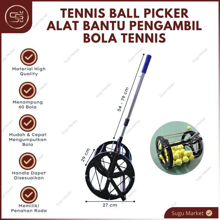 TERMURAH - TENNIS BALL PICKER | ALAT PENGAMBIL BOLA TENNIS | TENNIS BALL COLECTOR