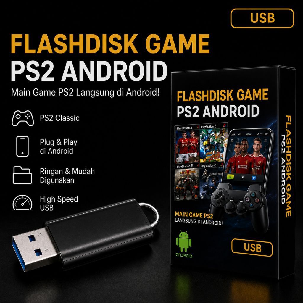 Flashdisk isi Game PS2 Untuk Android GAME FULL OFFLINE