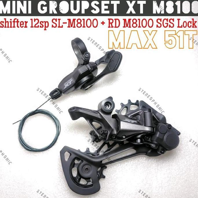 Promo Loosepack NEW NEW Mini Groupset XT 12SPEED M8100  Shifter RD SGS XT M8100 (Max 51T) Shifter Ka