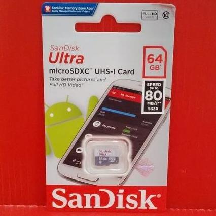 Mmc- Memory Card Microsd Micro Sd Sandisk Ultra Class 10 64G |Microsd 64Gb