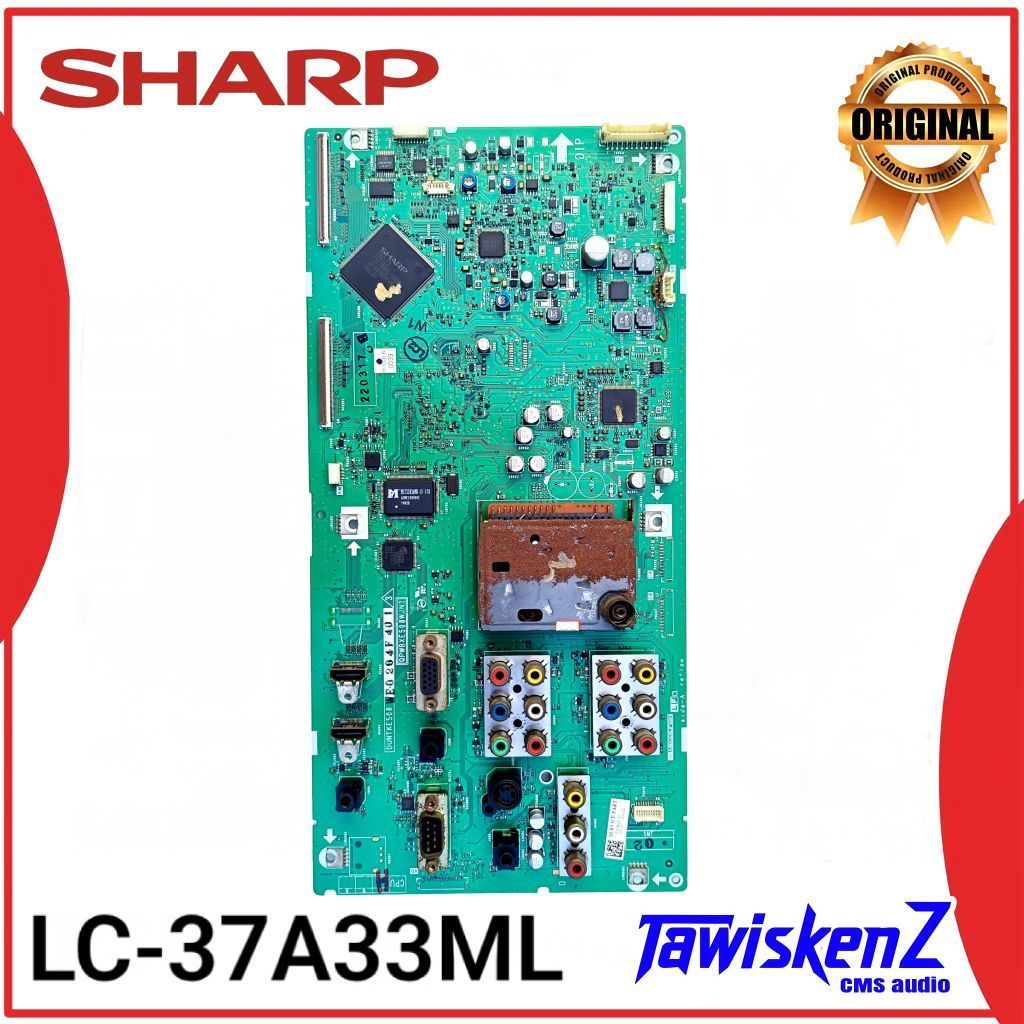 MB SHARP LC-37A33ML  37A33ML  37" Mainboard / Mobo LCD TV Sharp Original Bergaransi