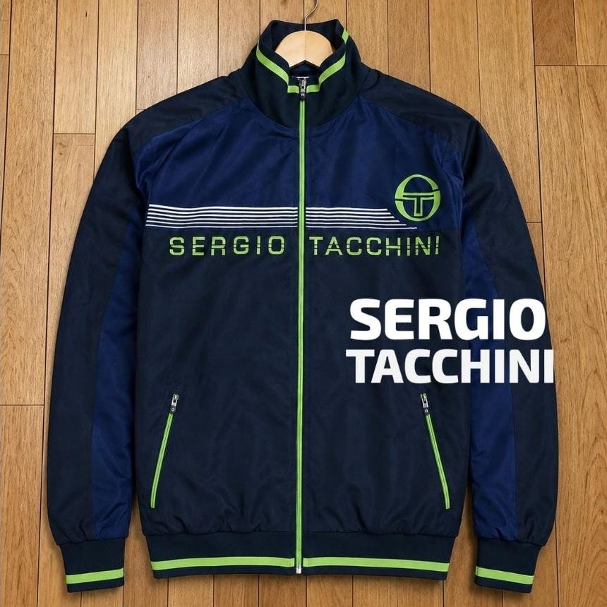 sergio tacchini track jaket seperti baru second original