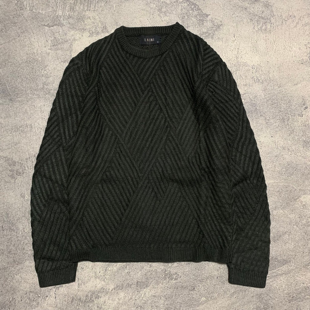Laine pattern wool sweater size L