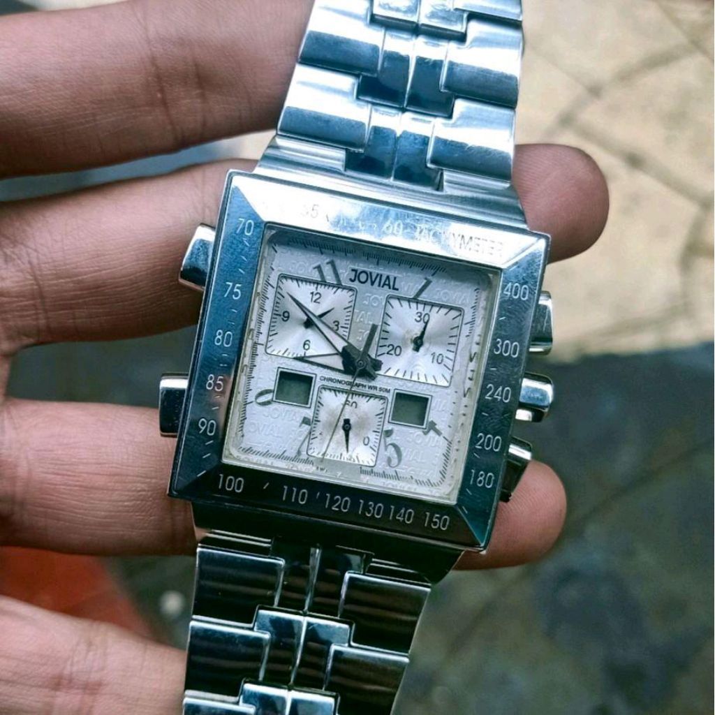Jam Tangan Pria Original Jovial Chronograph