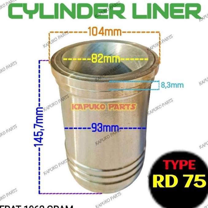 RD75 CYLINDER LINER BORING 82MM UNTUK MESIN DIESEL KUBOTA