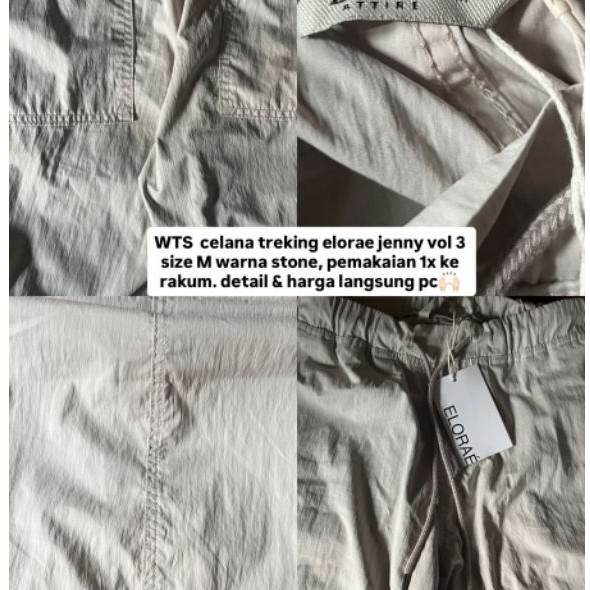 Celana elorae cream sz M