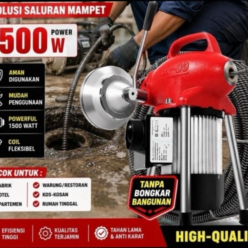 Ridgid Drain Cleaner 2031 Mesin Bor Saluran Mampet Pipa WC Got 1500W