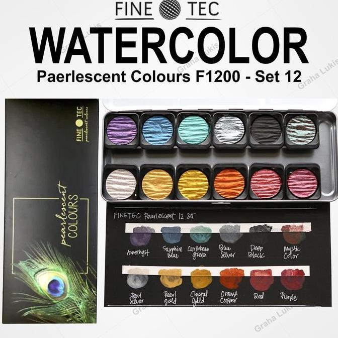 Finetec Pearlescent Colours F1200 set 12