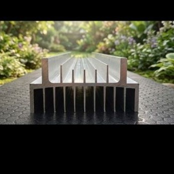 HEATSINK/PENDINGIN 3U 30CM TEBAL 7MM PUTIH