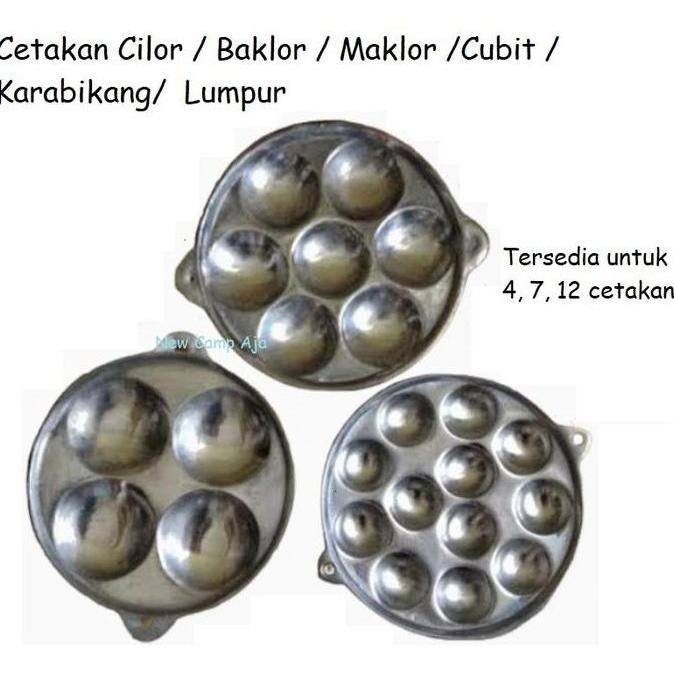 Indoba- Cetakan Baklor Martabak Telor / Takoyaki / Cetakan Maklor / Makaroni Telur / Cetakan Cilor F